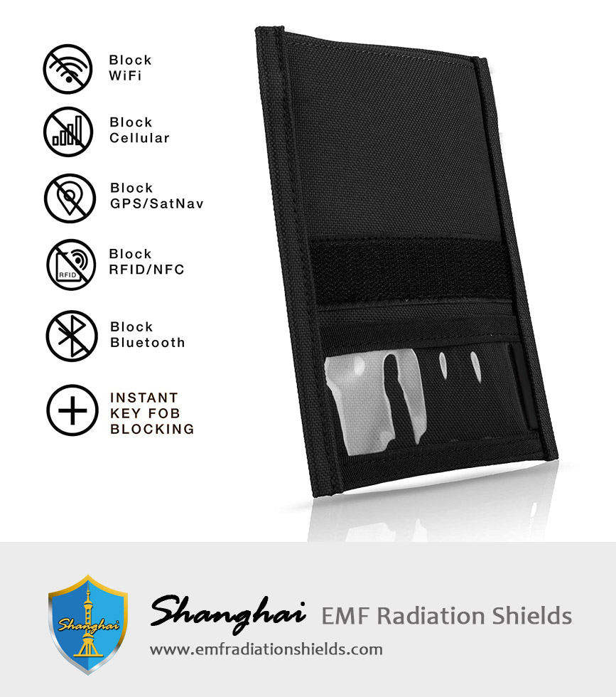 Quick Access Utility Faraday Bag Waterproof Signal Blocking Nylon - Device Shielding for Small Phones and Keyfobs for Travel, Privacy, Data Security, Anti-Hacking