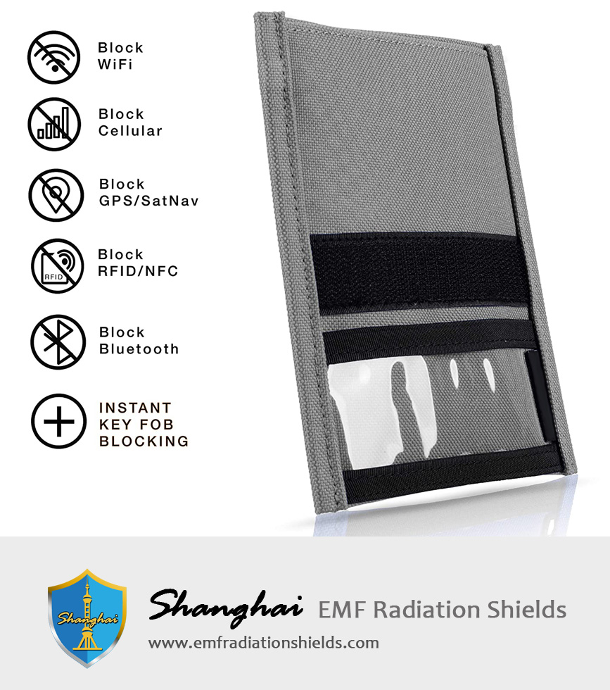 Utility Faraday Bag Waterproof Signal Blocking Nylon Device Shielding for Small Phones