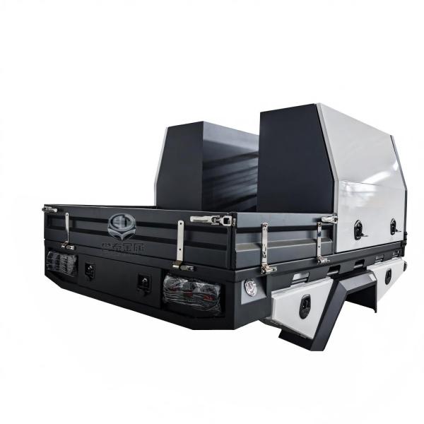 Powder coated Aluminium Ute Tray and canopy with side tie down points