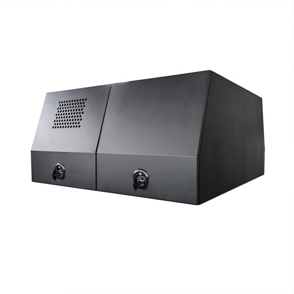 Powder coated Aluminium Ute canopy with dog box