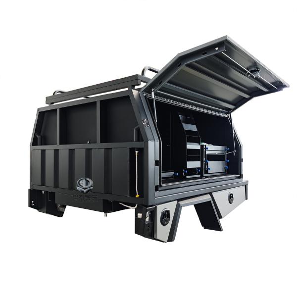 Powder coated Gray Aluminium Ute Tray and canopy With kitchen
