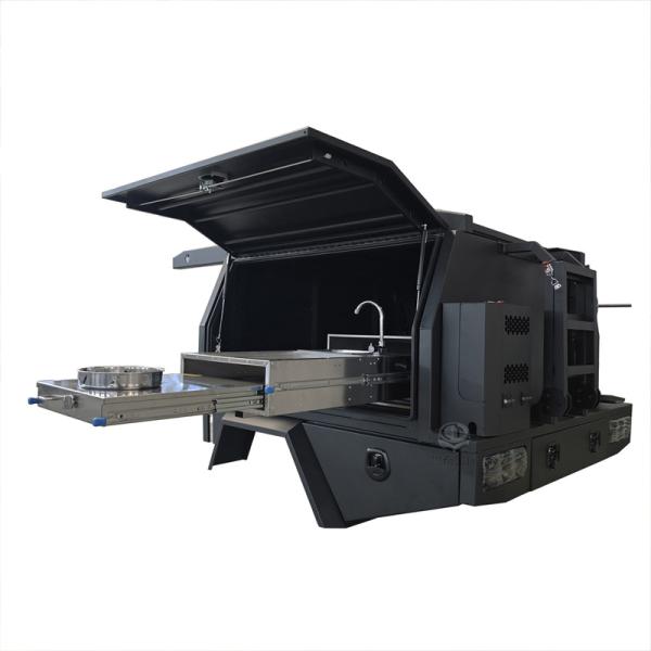 One-piece design Truck Bed Aluminum Ute Tray and canopy with kitchen